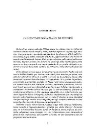 Un inédito de Doña Blanca de Asturias / Giuseppe Bellini | Biblioteca Virtual Miguel de Cervantes