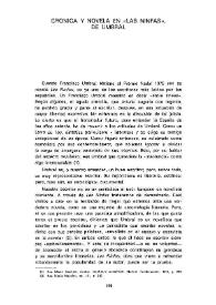 Crónica y novela en "Las ninfas", de Umbral  / José Ángel Fernández Roca | Biblioteca Virtual Miguel de Cervantes