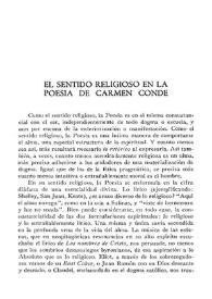 El sentido religioso en la poesía de Carmen Conde / Leopoldo de Luis | Biblioteca Virtual Miguel de Cervantes