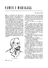 Camus i Maragall / per Víctor Alba | Biblioteca Virtual Miguel de Cervantes