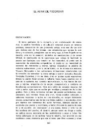 El afán de recordar  / Jacinto Luis Guereña  | Biblioteca Virtual Miguel de Cervantes