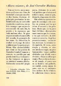 "Ahora mismo", de José Corredor Matheos / L. de L.  | Biblioteca Virtual Miguel de Cervantes