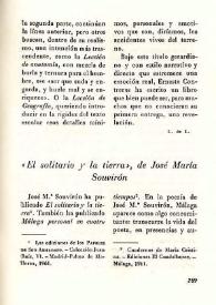 "El solitario y la tierra", de José María Souvirón / L. de L. | Biblioteca Virtual Miguel de Cervantes