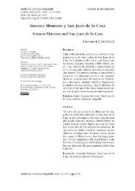 Antonio Montoro y San Juan de la Cruz 

 / Giovanni Caravaggi | Biblioteca Virtual Miguel de Cervantes