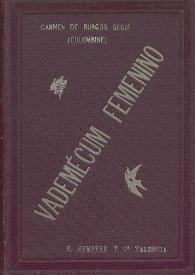 Vademécum femenino / Arreglado por Carmen de Burgos (Colombine) | Biblioteca Virtual Miguel de Cervantes