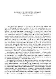 El diálogo en el relato literario / María del Carmen Bobes Naves | Biblioteca Virtual Miguel de Cervantes