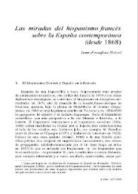 Las miradas del hispanismo francés sobre la España contemporánea (desde 1868) / Jean-François Botrel | Biblioteca Virtual Miguel de Cervantes