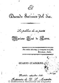 El Duende satírico del día. Cuaderno 4, noviembre 1828 | Biblioteca Virtual Miguel de Cervantes