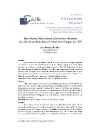 "Paris-Murcie, París-Murcia, Murcia-París": la presse et la charité sans frontières, en France et en Espagne, en 1879  / Jean-François Botrel | Biblioteca Virtual Miguel de Cervantes
