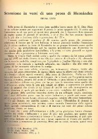 Scansione in versi de una prosa di Hernández / Bruna Cinti | Biblioteca Virtual Miguel de Cervantes