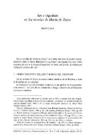 "Ars e ingenium" en las novelas de María de Zayas  / Isabel Colón Calderón | Biblioteca Virtual Miguel de Cervantes
