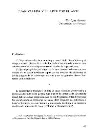 Juan Valera y “El arte por el arte” / Enrique Baena | Biblioteca Virtual Miguel de Cervantes