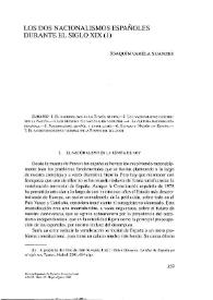 Los dos nacionalismos españoles durante el siglo XIX / Joaquín Varela Suanzes-Carpegna | Biblioteca Virtual Miguel de Cervantes