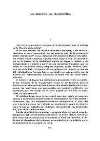 La muerte de Descartes  / Juan Ignacio Ferreras | Biblioteca Virtual Miguel de Cervantes