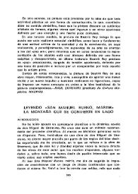 Leyendo "San Manuel Bueno, mártir". La montaña que se convierte en lago  / Rosendo Díaz Peterson | Biblioteca Virtual Miguel de Cervantes