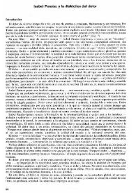 Isabel Paraíso y la dialéctica del dolor / Concha Zardoya | Biblioteca Virtual Miguel de Cervantes