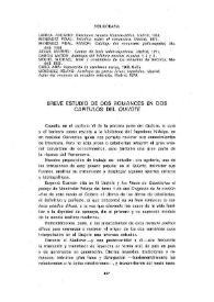 Breve estudio de dos romances en dos capítulos del "Quijote" / Samuel Gordon | Biblioteca Virtual Miguel de Cervantes