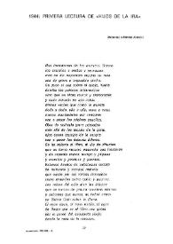 1944: primera lectura de "Hijos de la ira" (Homenaje a Dámaso Alonso) / Leopoldo de Luis | Biblioteca Virtual Miguel de Cervantes