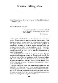 Mario Vargas Llosa: "Conversación en La Catedral". Ed. Seix Barral, Barcelona, 1969 [Reseña] / Luis A. Díez | Biblioteca Virtual Miguel de Cervantes