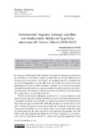 Introducción: Negociar, transigir, conciliar. Los fundamentos fallidos de la política americana del Trienio Liberal (1820-1823) / Gonzalo Butrón Prida | Biblioteca Virtual Miguel de Cervantes