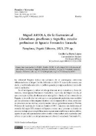 Miguel Artola, "De la Ilustración al Liberalismo. Jovellanos y Argüelles"; estudio preliminar de Ignacio Fernández Sarasola. Pamplona, Urgoiti Editores, 2023, 278 pp.  [Reseña bibliográfica] / Emilio La Parra López | Biblioteca Virtual Miguel de Cervantes
