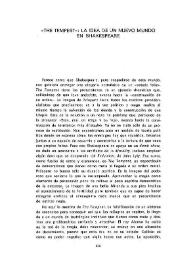 "The tempest": la idea de un nuevo mundo de Shakespeare   / Cándido Pérez Gállego   | Biblioteca Virtual Miguel de Cervantes