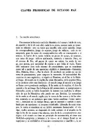 Claves filosóficas de Octavio Paz  / Manuel Benavides Lucas | Biblioteca Virtual Miguel de Cervantes