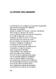 La historia para Unamuno  / Leopoldo de Luis | Biblioteca Virtual Miguel de Cervantes