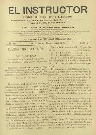 El Instructor : Periódico científico y literario consagrado á la difusión de las Ciencias Agrícolas y sus ramos anexos. Año XIII, núm. 11, marzo de 1897 | Biblioteca Virtual Miguel de Cervantes