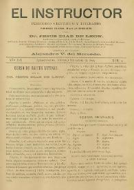 El Instructor : Periódico científico y literario consagrado á la difusión de las Ciencias Agrícolas y sus ramos anexos. Año XVI, núm. 5, septiembre de 1899 | Biblioteca Virtual Miguel de Cervantes