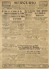 Mercurio. Año I, núm. 228, martes 25 de enero de 1921 | Biblioteca Virtual Miguel de Cervantes