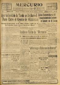 Mercurio. Año I, núm. 256, viernes 25 de febrero de 1921 | Biblioteca Virtual Miguel de Cervantes