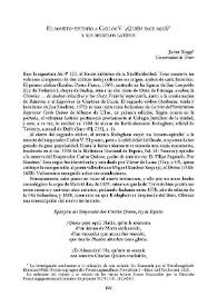El soneto-epitafio a Carlos V "¿Quién yace aquí?" y sus modelos latinos / Javier Soage | Biblioteca Virtual Miguel de Cervantes