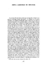 Poeta: jardinero de epitafio  / Manuel Ruano   | Biblioteca Virtual Miguel de Cervantes