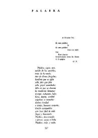 Palabra   / Alfonso Canales    | Biblioteca Virtual Miguel de Cervantes
