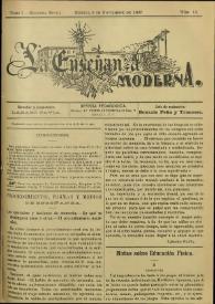 La Enseñanza Moderna : Revista Pedagógica. Tomo I, segunda época, núm. 18, 8 de noviembre de 1907 | Biblioteca Virtual Miguel de Cervantes