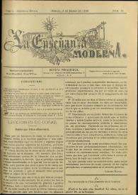 La Enseñanza Moderna : Revista Pedagógica. Tomo I, segunda época, núm. 34, 8 de marzo de 1908 | Biblioteca Virtual Miguel de Cervantes