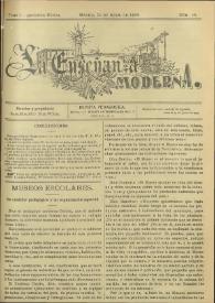 La Enseñanza Moderna : Revista Pedagógica. Tomo I, segunda época, núm. 40, 24 de abril de 1908 | Biblioteca Virtual Miguel de Cervantes