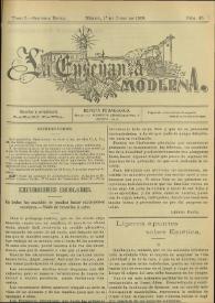 La Enseñanza Moderna : Revista Pedagógica. Tomo I, segunda época, núm. 45, 1.º de junio de 1908 | Biblioteca Virtual Miguel de Cervantes