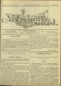 La Enseñanza Moderna : Revista Pedagógica. Tomo I, segunda época, núm. 48, 24 de junio de 1908 | Biblioteca Virtual Miguel de Cervantes
