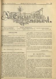 La Enseñanza Moderna : Revista Pedagógica. Tomo II, segunda época, núm. 4, 24 de julio de 1908 | Biblioteca Virtual Miguel de Cervantes