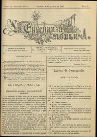 La Enseñanza Moderna : Revista Pedagógica. Tomo II, segunda época, núm. 6, 8 de agosto de 1908 | Biblioteca Virtual Miguel de Cervantes
