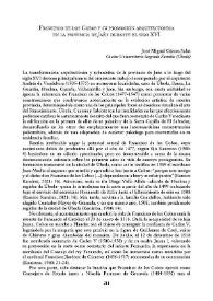 Francisco de los Cobos y  su promoción arquitectónica en la provincia de Jaén durante el siglo XVI / José Miguel Gámez Sala | Biblioteca Virtual Miguel de Cervantes