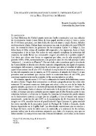 Una relación anónima manuscrita sobre el emperador Carlos V en la Real Biblioteca de Madrid / Ricardo González Castrillo | Biblioteca Virtual Miguel de Cervantes