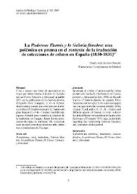 La "Poderosa Themis" y la "Galería fúnebre": una polémica en prensa en el contexto de la traducción de colecciones de relatos en España (1830-1831) / María José Alonso Seoane | Biblioteca Virtual Miguel de Cervantes