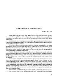 Parque público, jardín ficticio  / Enrique Gil Calvo  | Biblioteca Virtual Miguel de Cervantes