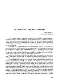 Ficción, simulación, metamorfosis  / Antonio Campillo Meseguer  | Biblioteca Virtual Miguel de Cervantes