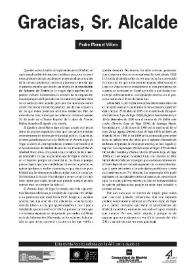 Gracias, Sr. Alcalde  / Pedro Manuel Víllora  | Biblioteca Virtual Miguel de Cervantes