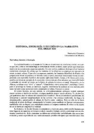 Historia ideología y ficción en la narrativa del siglo XIII  / Fernando Carmona  | Biblioteca Virtual Miguel de Cervantes
