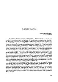 El texto erótico / Antonio Domínguez Rey | Biblioteca Virtual Miguel de Cervantes